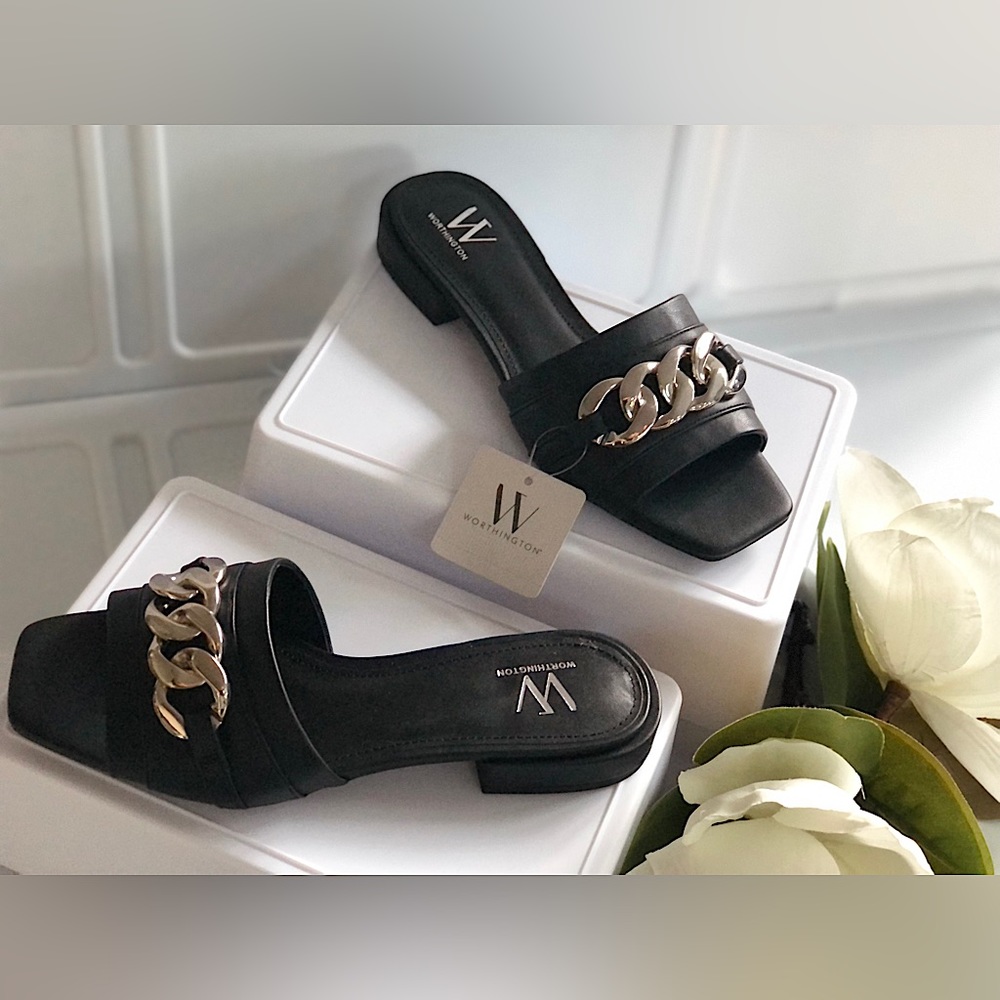 Brand New- Worthington Womens Slide Sandals
